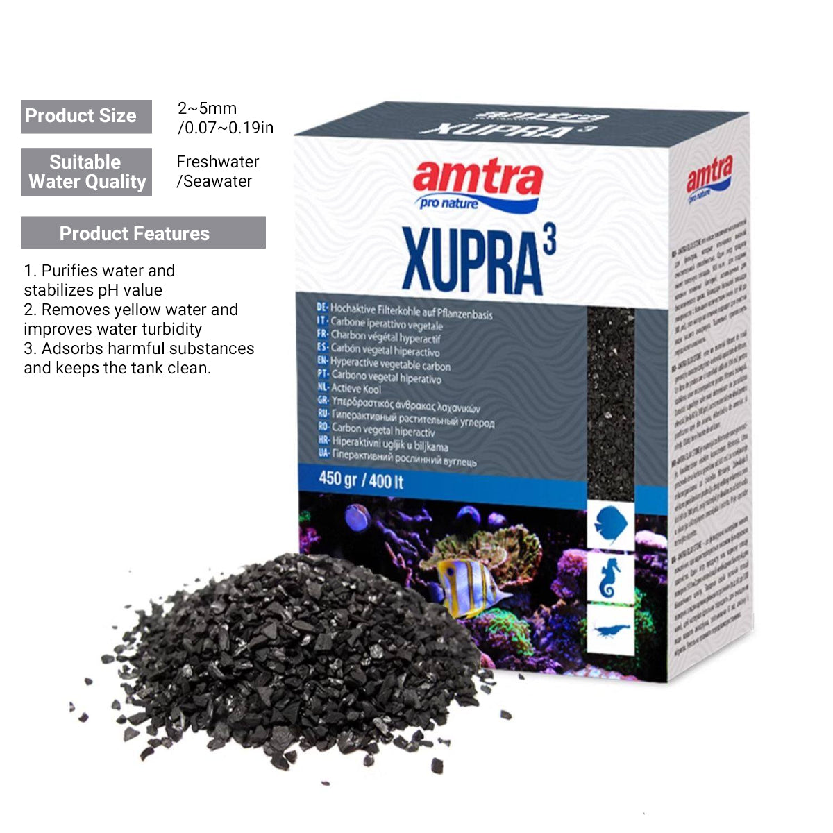 Coconut Shell Activated Carbon Aquarium Filter Media