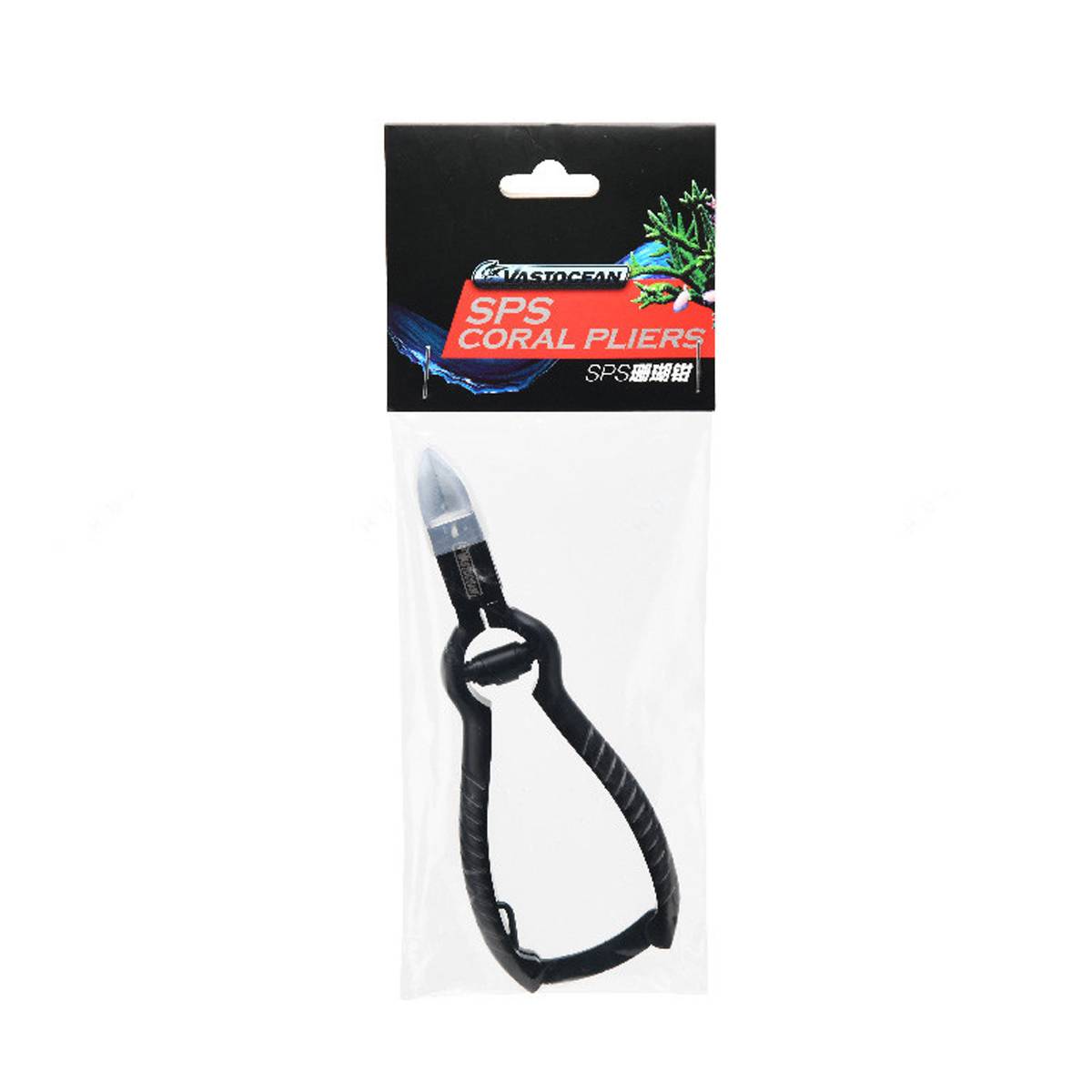 Large VASTOCEAN stainless steel coral scissors for reef aquariums – product view 10