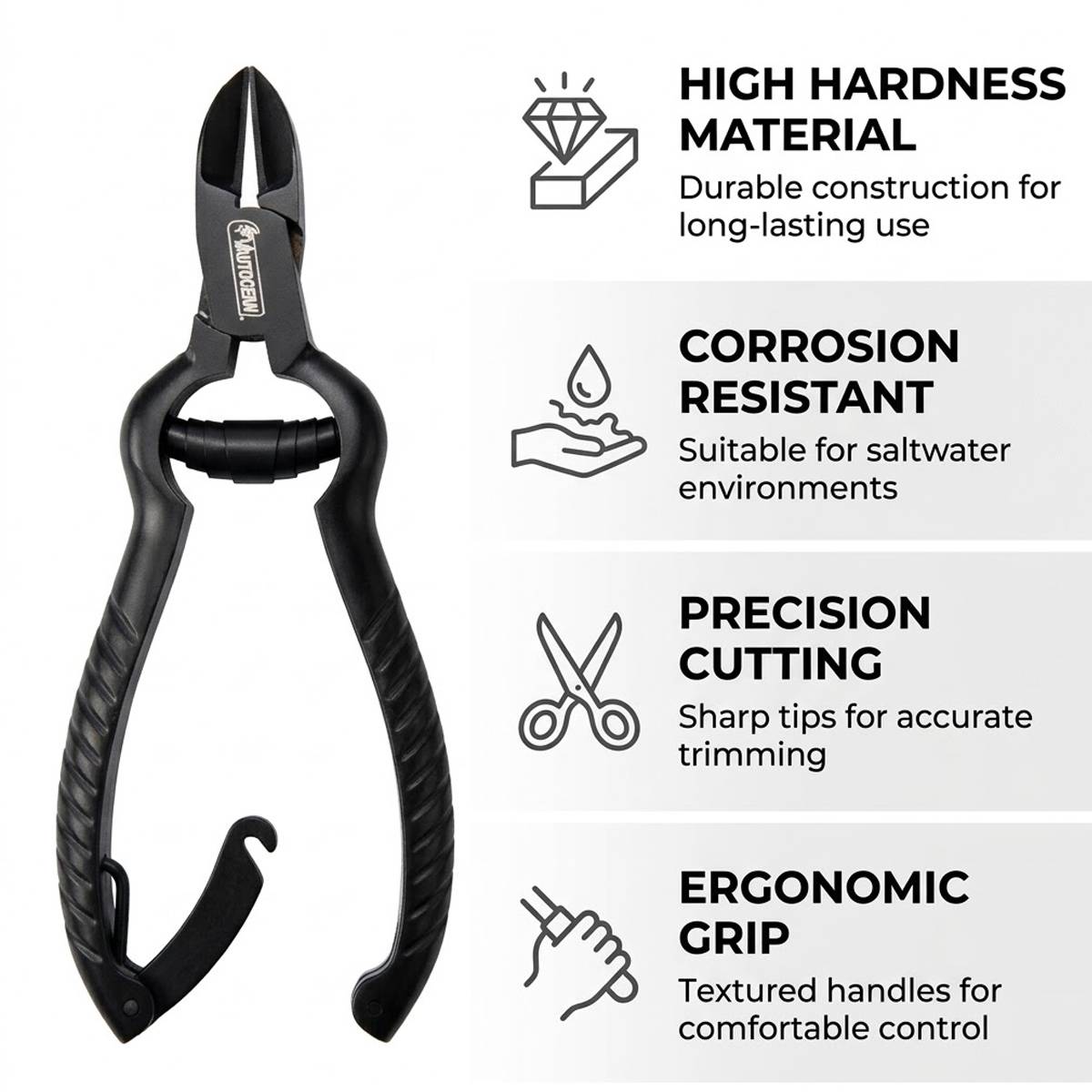 Large VASTOCEAN stainless steel coral scissors for reef aquariums – product view 13