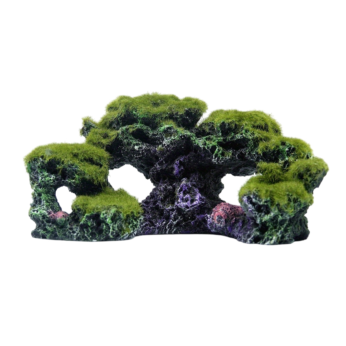 Resin Flocking Rock Aquarium Ornament