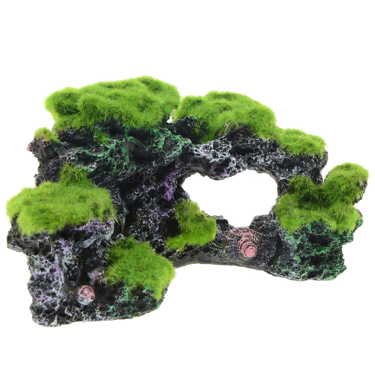 Resin Flocking Rock Aquarium Ornament