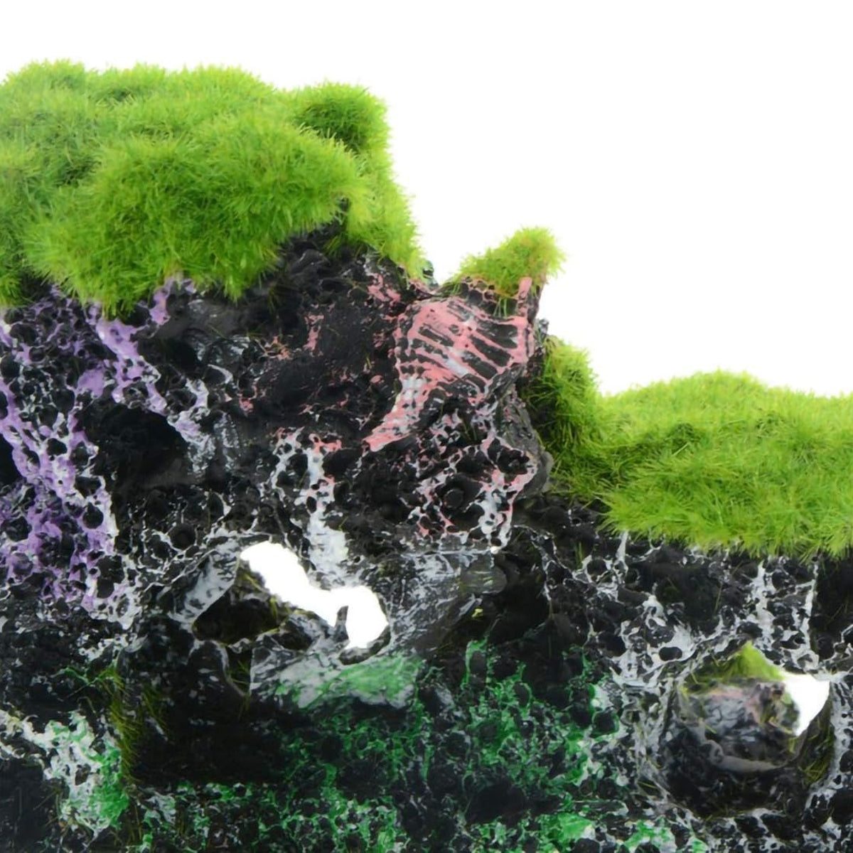 Resin Flocking Rock Aquarium Ornament