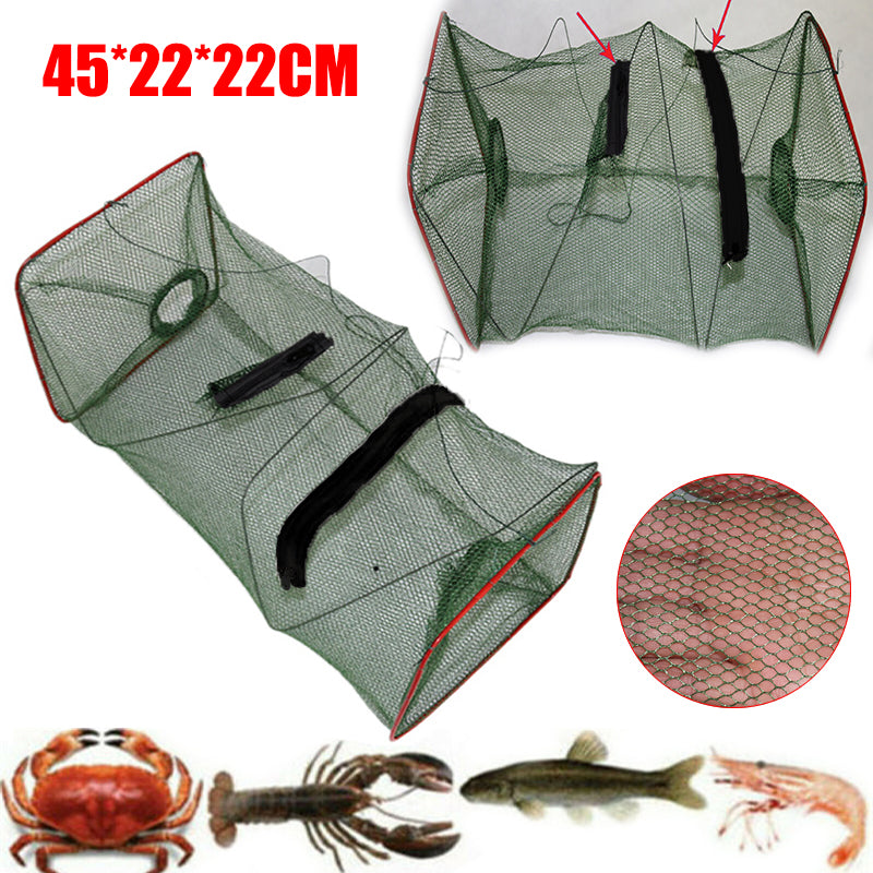 Foldable Shrimp Trap Net Crawfish Crab Bait Cage