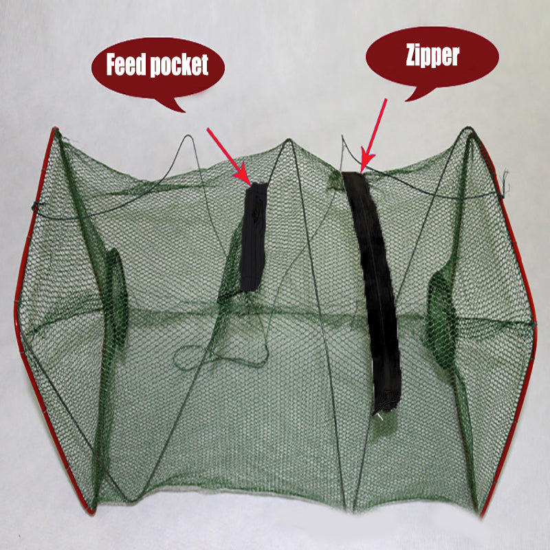 Foldable Shrimp Trap Net Crawfish Crab Bait Cage
