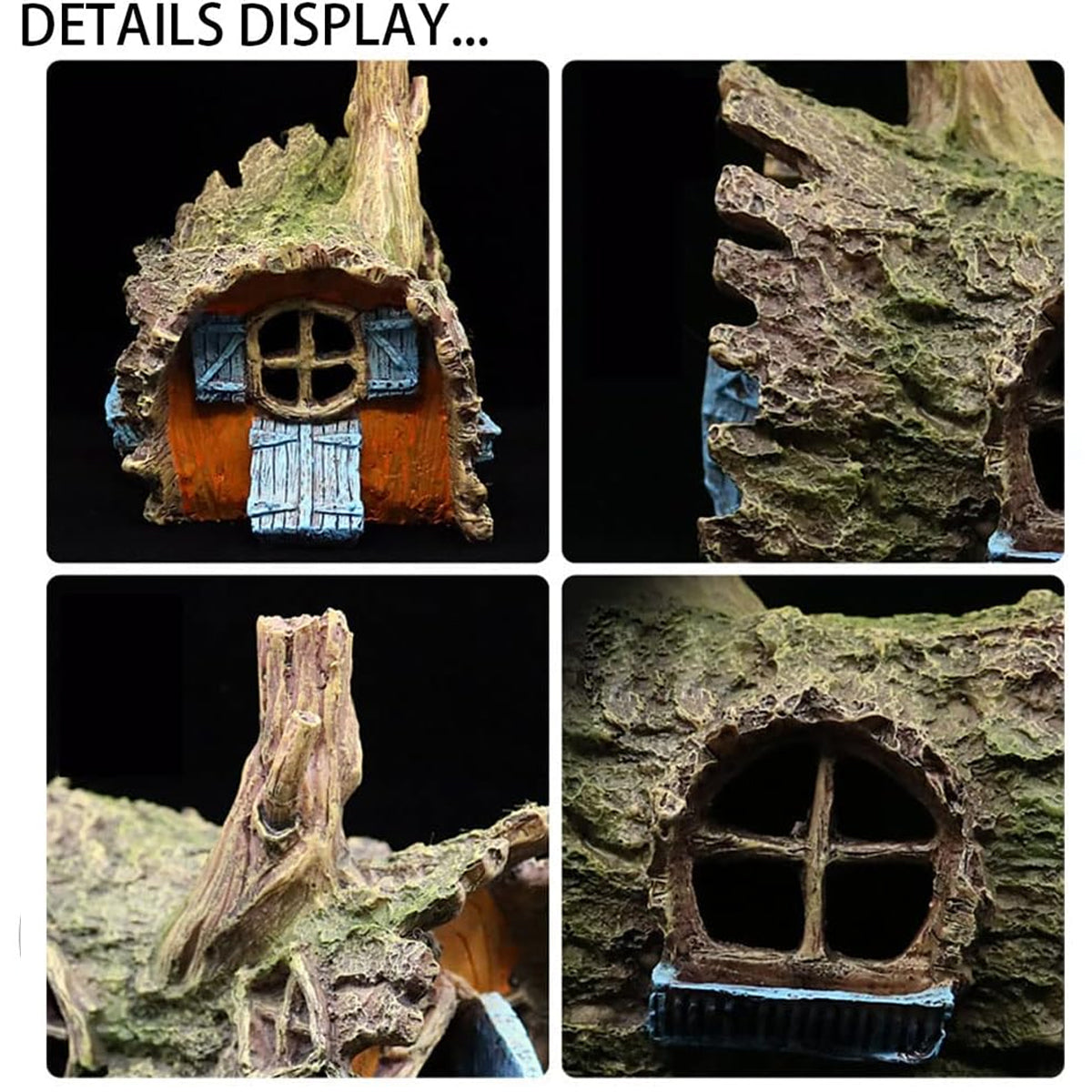 Resin Tree House Aquarium Cave Ornament