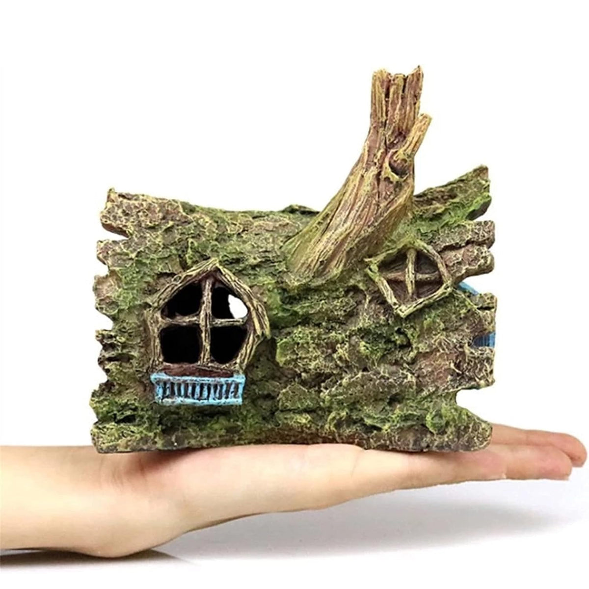 Resin Tree House Aquarium Cave Ornament