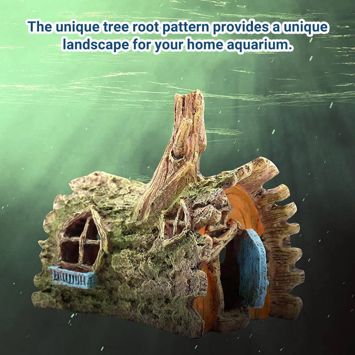 Resin Tree House Aquarium Cave Ornament
