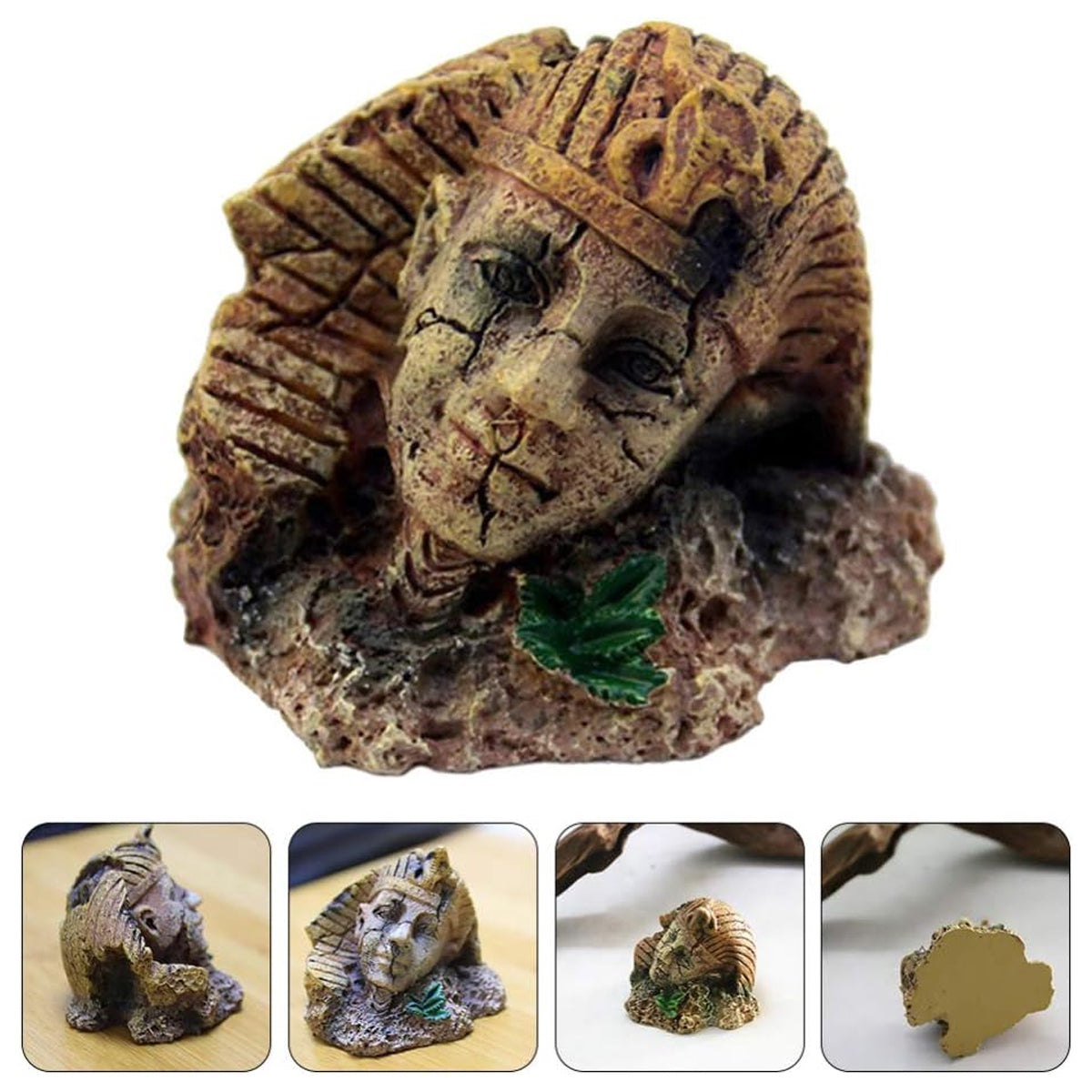 Ancient Easter Island Aquarium Ornament Resin Decoration Statue