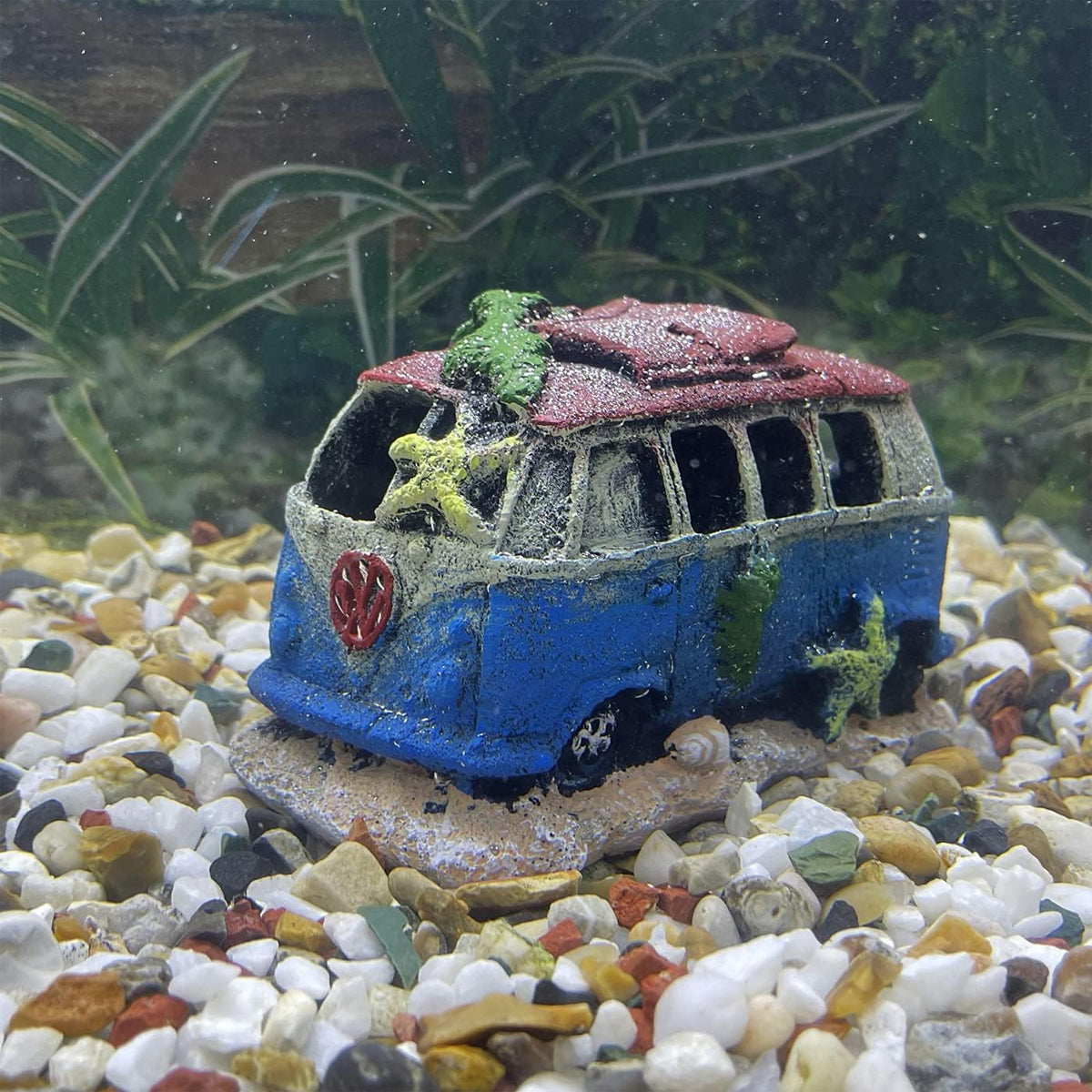 Creative Car Wreck Aquarium Decoration Shrimp Fish Hideout