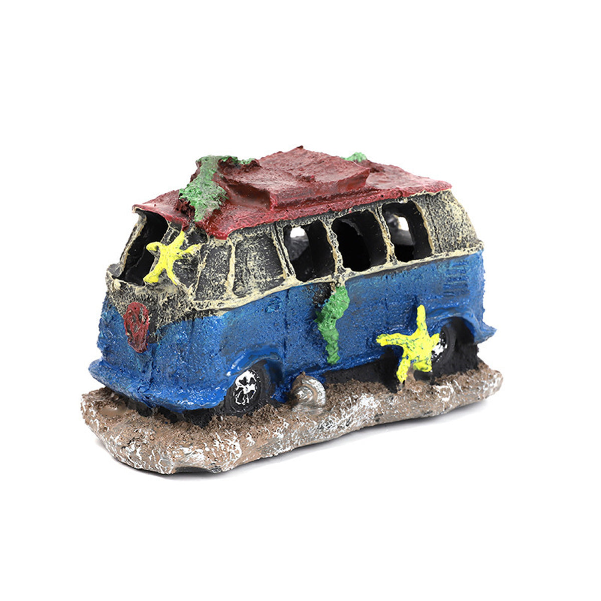 Creative Car Wreck Aquarium Decoration Shrimp Fish Hideout