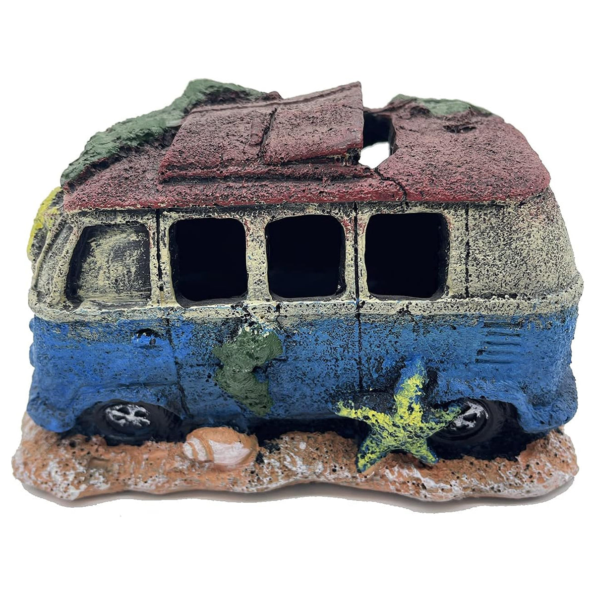Creative Car Wreck Aquarium Decoration Shrimp Fish Hideout