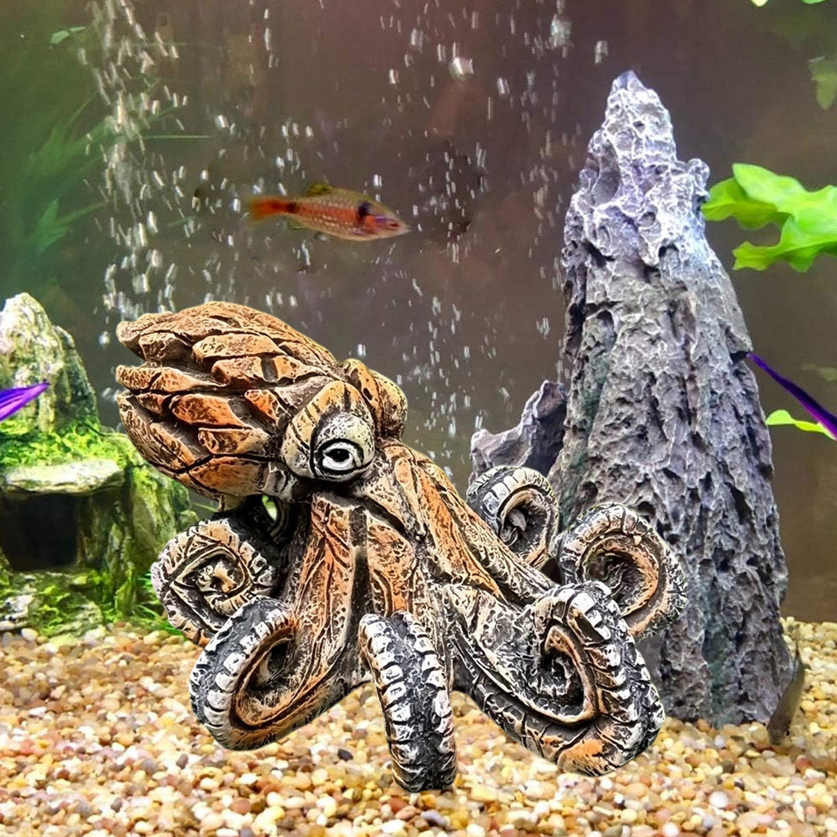 Resin Octopus Decorative Aquarium Ornament