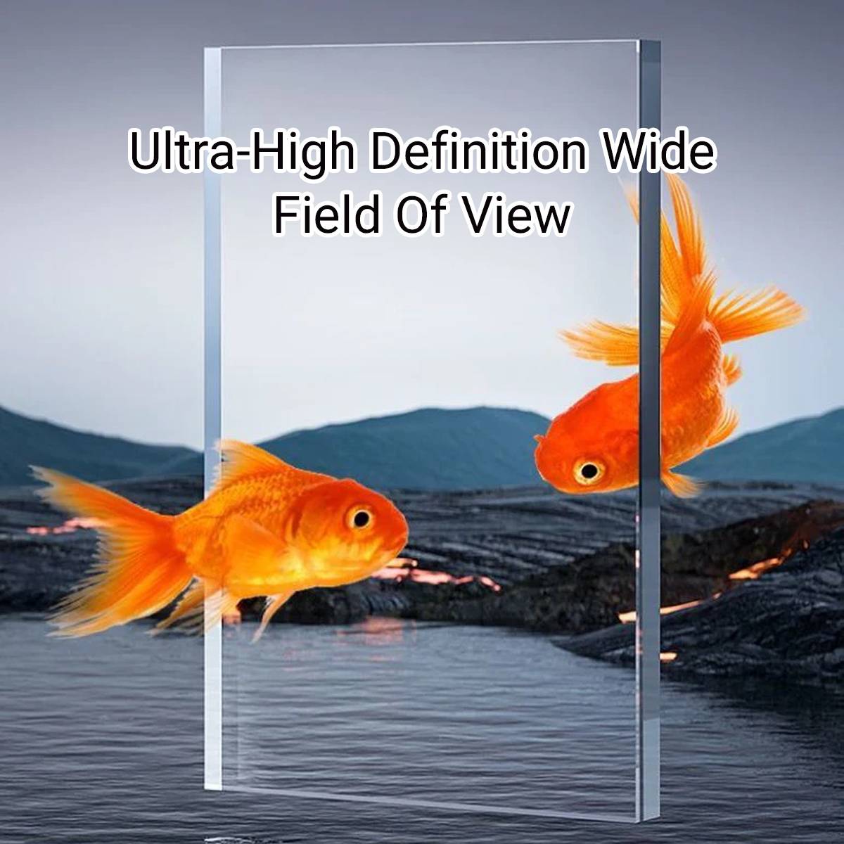 Desktop Fish Tank Tissue Box Aquarium