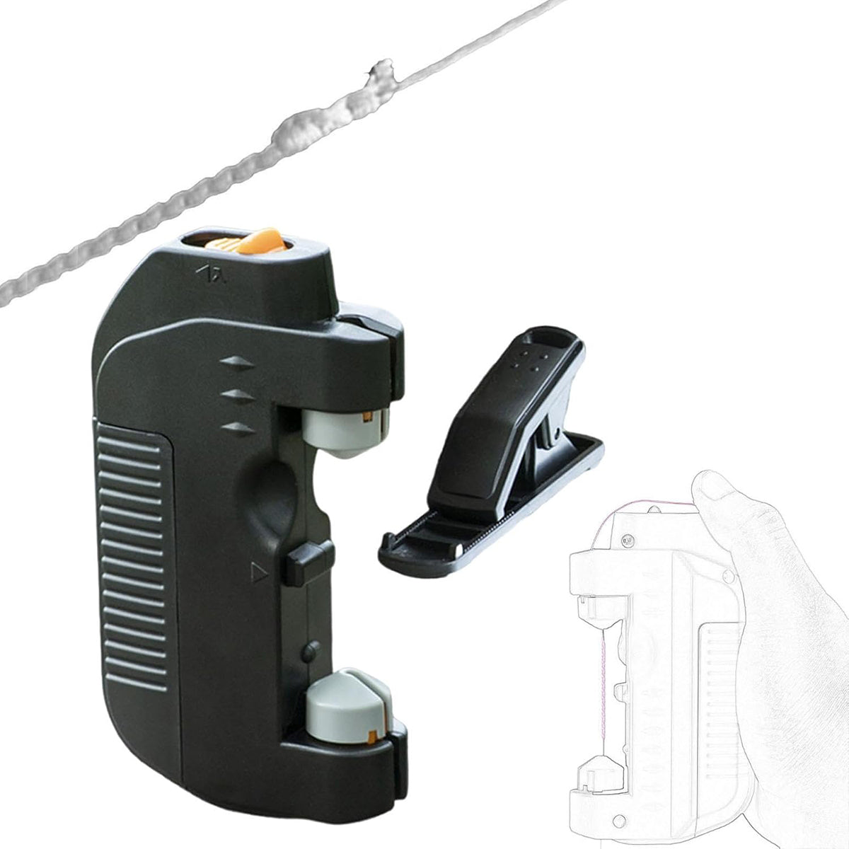 Electric Fishing Knot Tying Tool Battery Subline Knotter