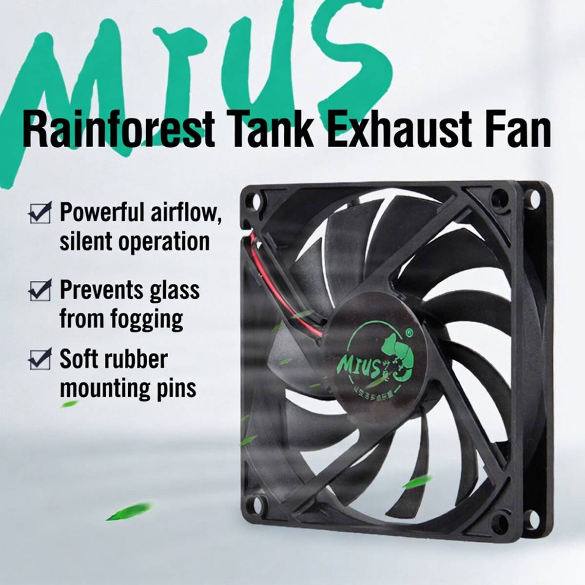 MIUS Reptile Exhaust Fan Quiet Ventilation Fan For Terrarium