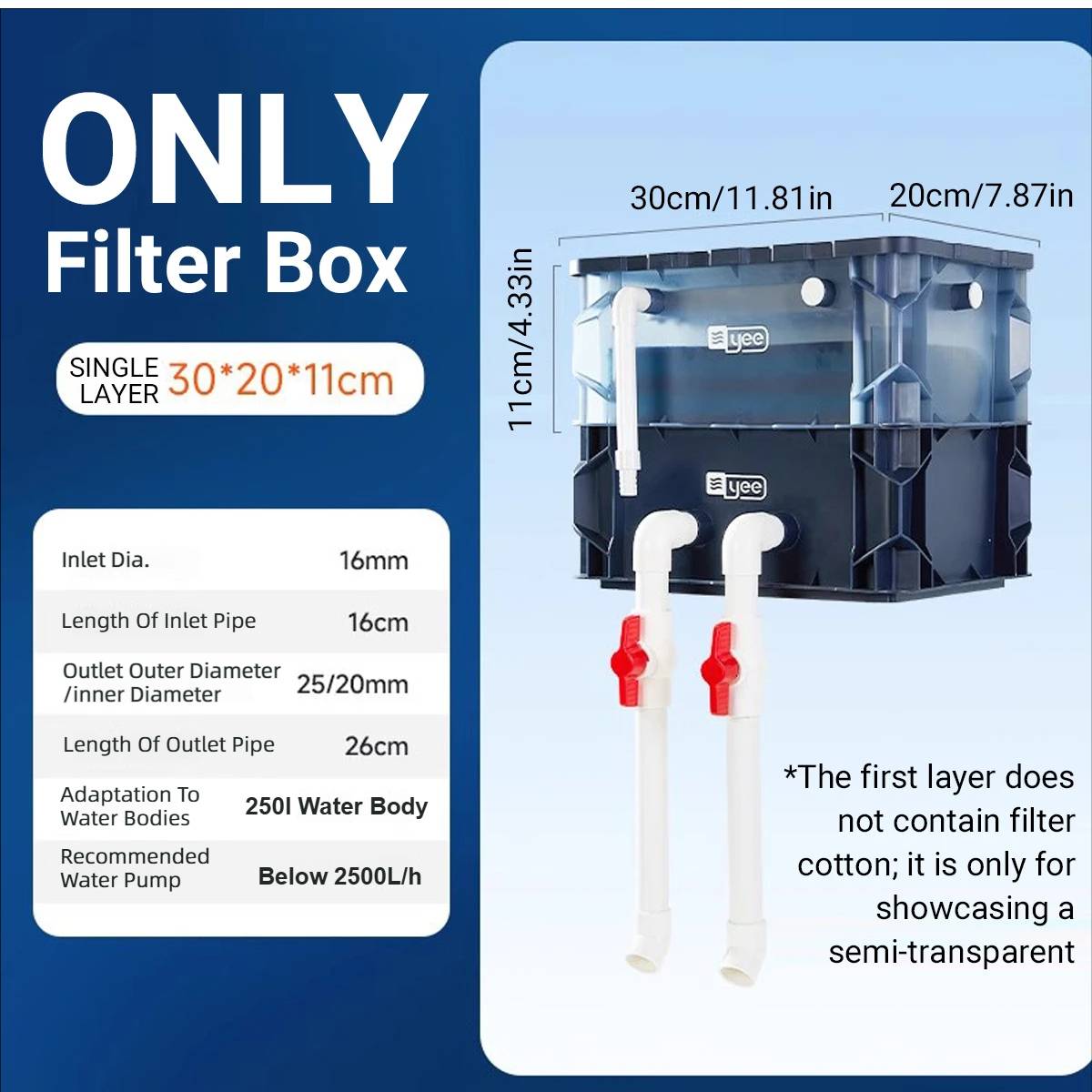 Yee External Aquarium Filter Box System