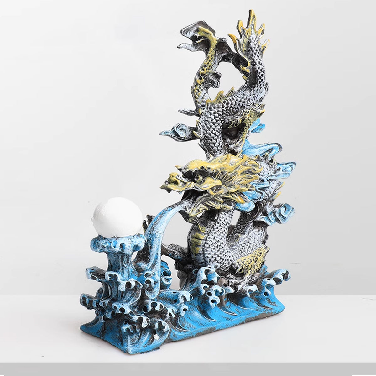 Resin Oriental Dragon Aquarium Decoration