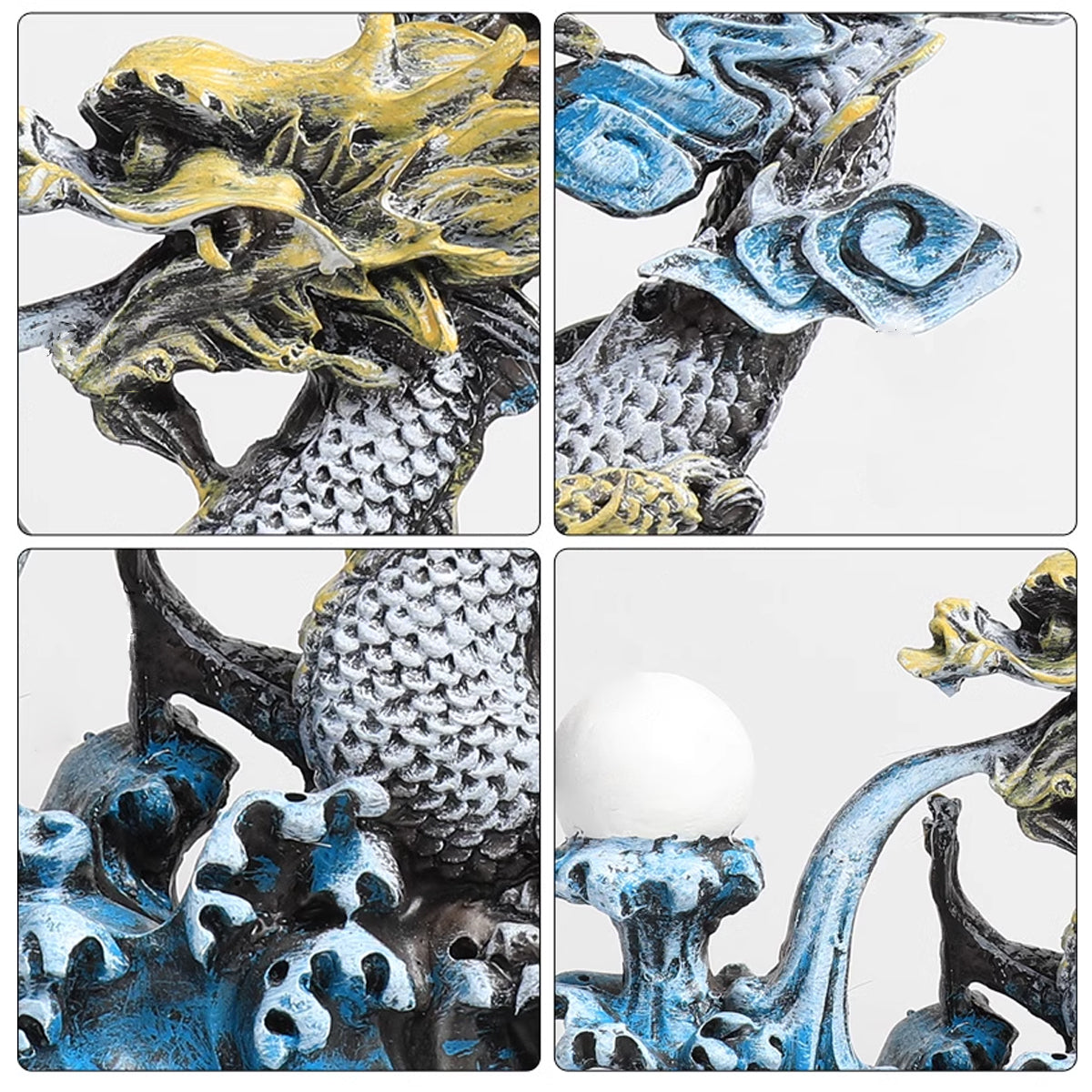 Resin Oriental Dragon Aquarium Decoration