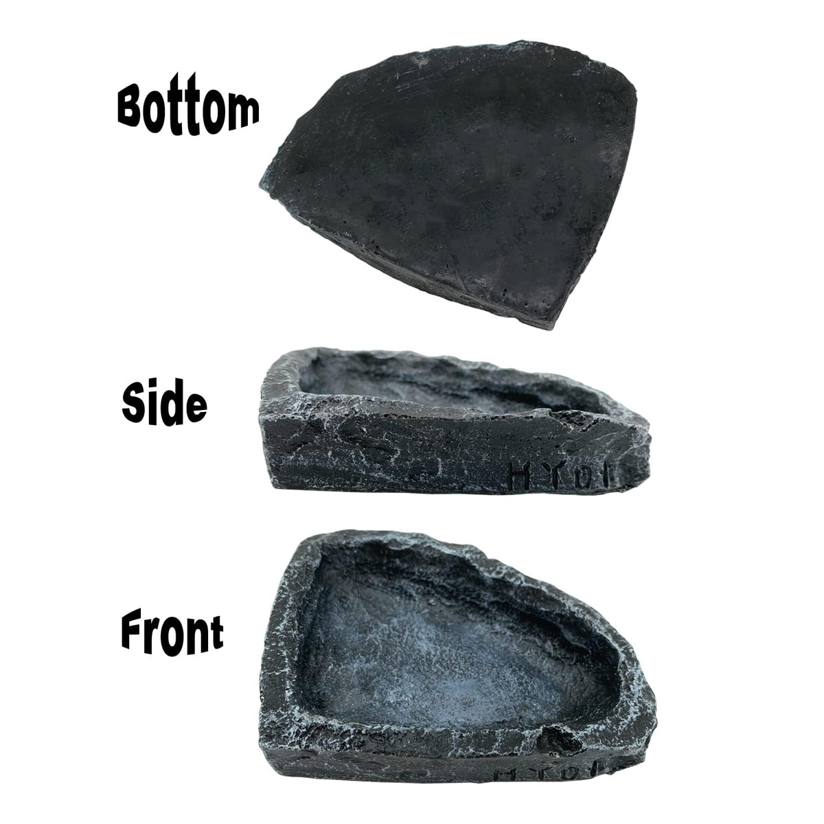 2 Pack Resin Reptile Feeding Dish Set