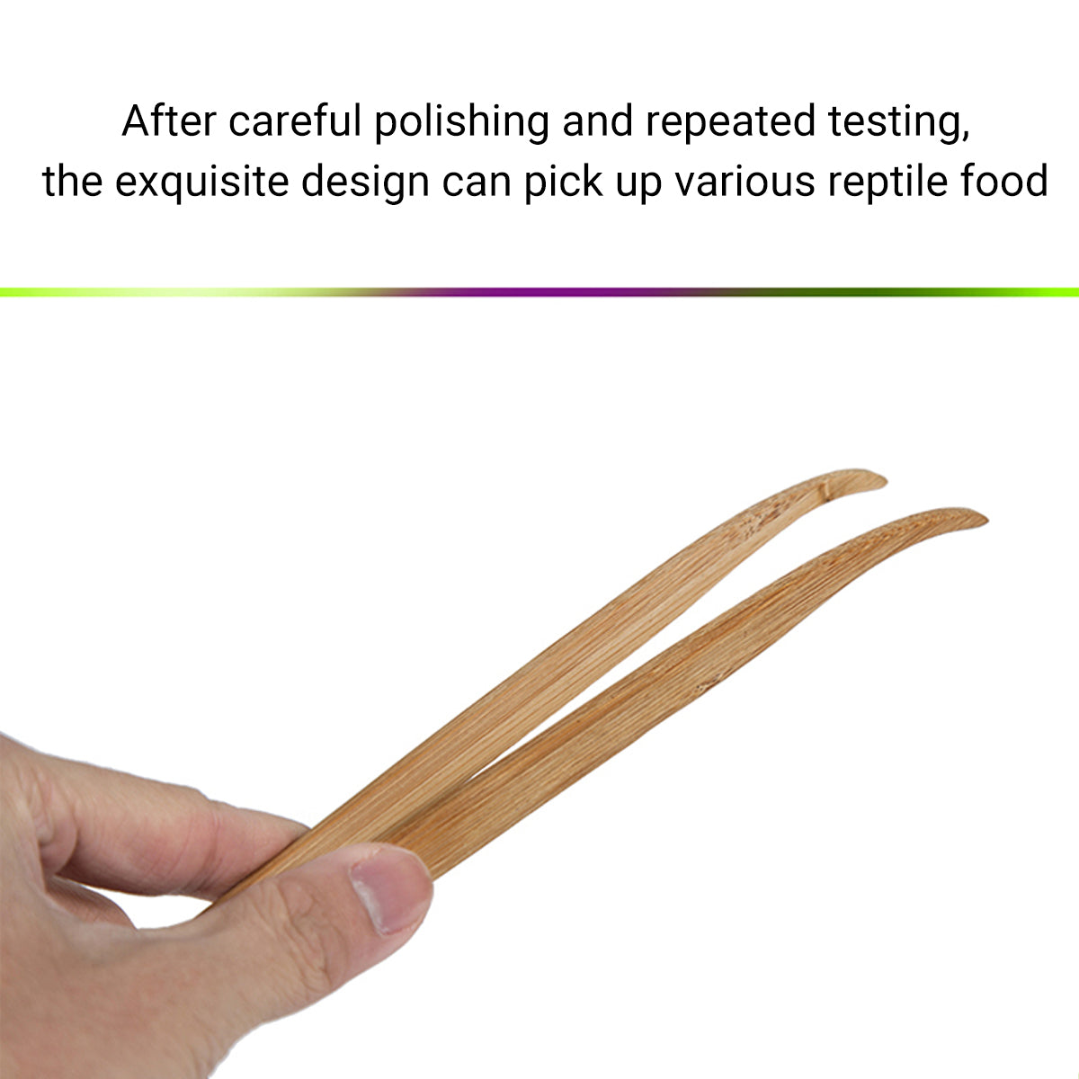 Bamboo Reptile Feeding Tongs Tweezers Tool for Lizards & Frogs