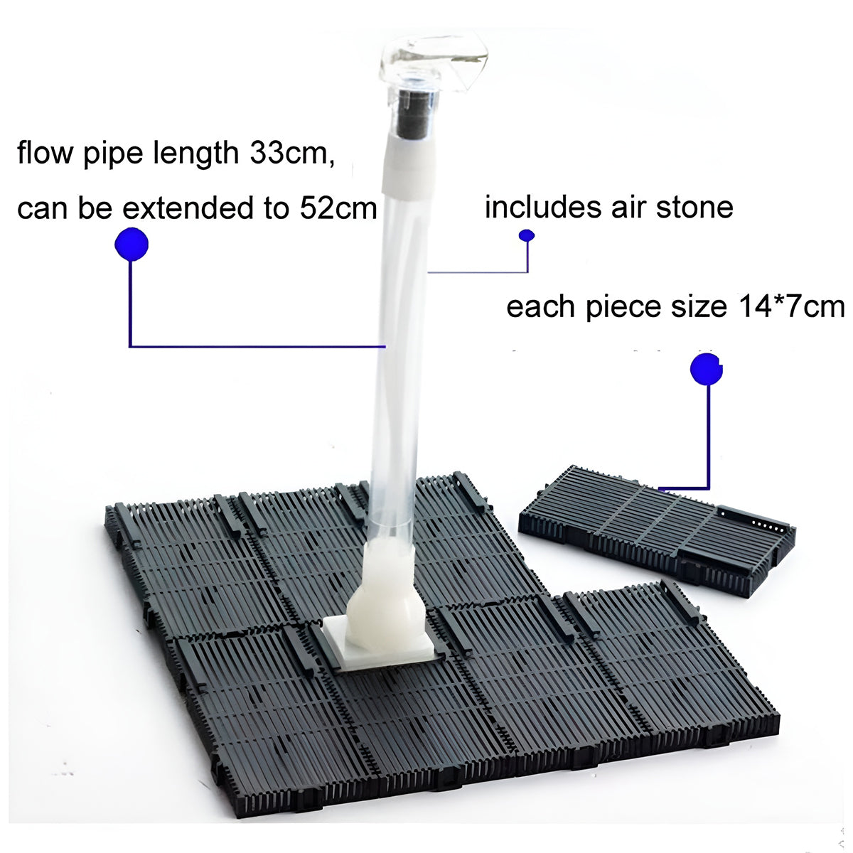 16PCS Under Gravel Filter System for Aquariums