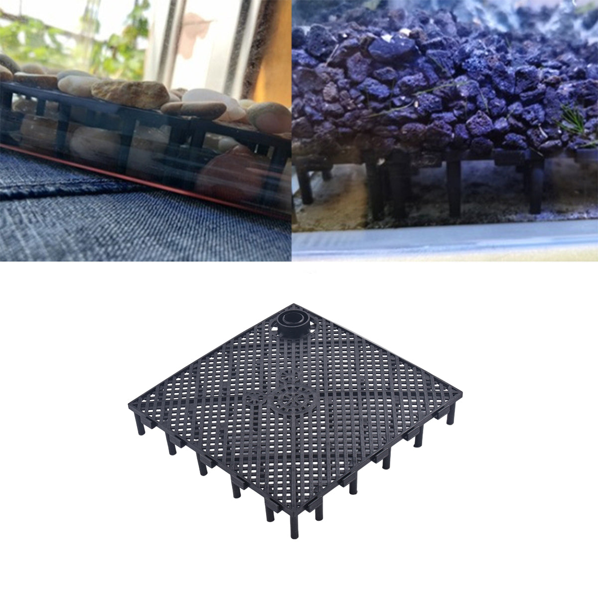 Under Gravel Filter Plate Kit for Aquarium Bottom Filtration 10PCS