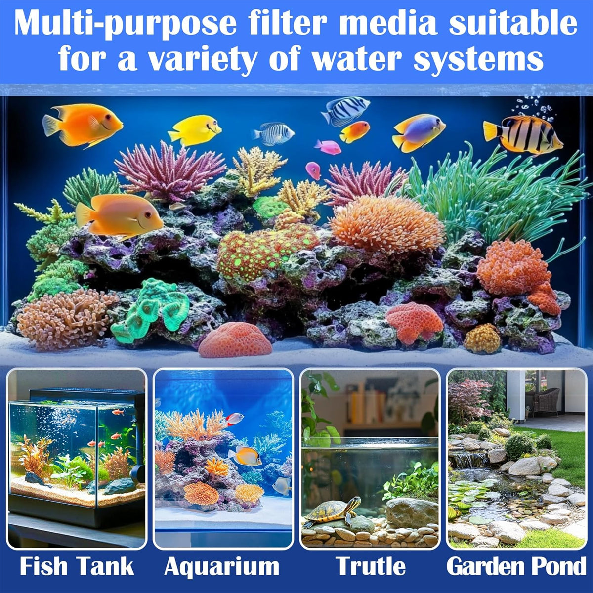Undergravel Aquarium Filter Box Bottom Filtration Unit