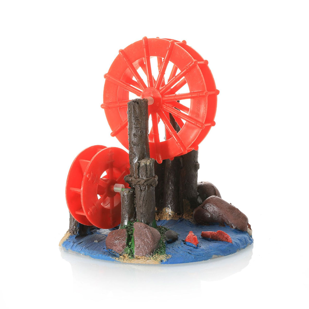Aquarium Windmill Decoration Resin Gear Wheel Ornament