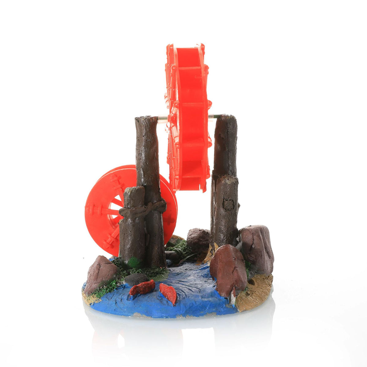 Aquarium Windmill Decoration Resin Gear Wheel Ornament