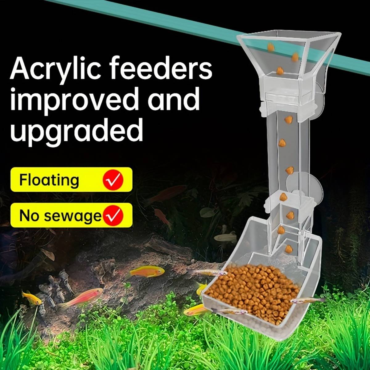 17cm aquarium feeding tube and ring for shrimp – product view 7