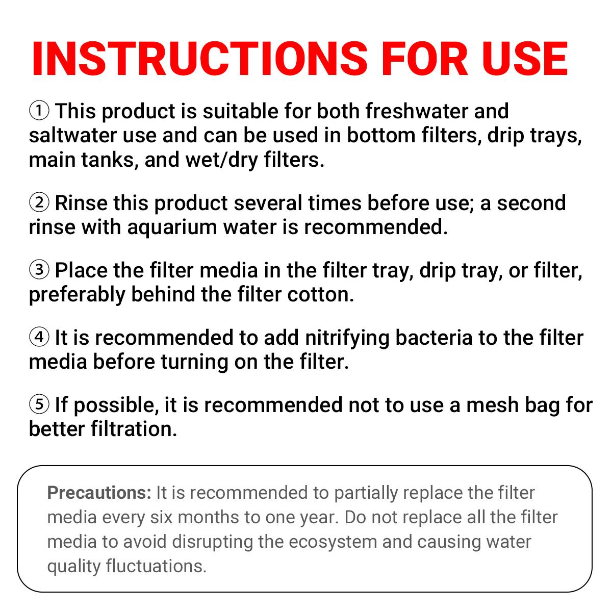 Yee Floating Aquarium Filter Media Stones