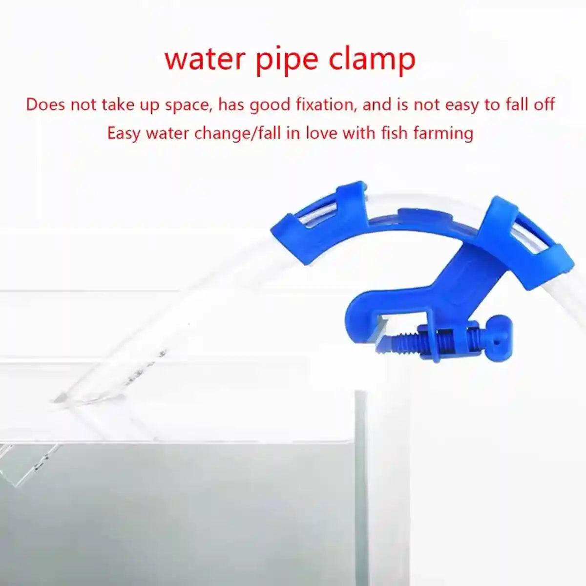 Aquarium Water Pipe Fixing Clip Hose Holder Clamp For Tank Cleaning
