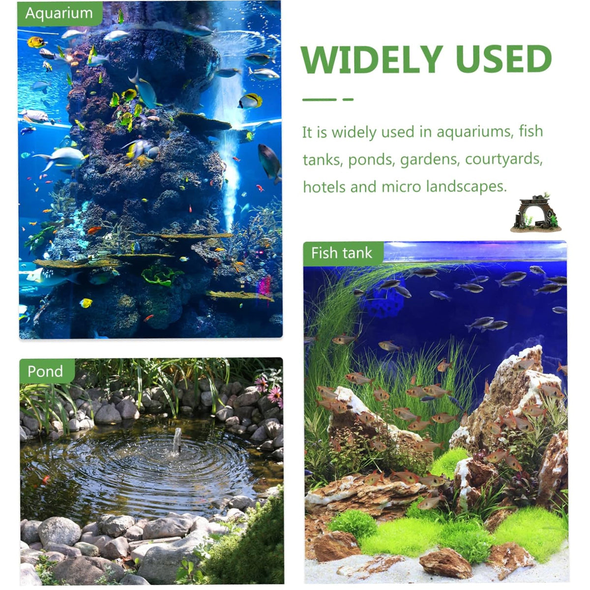 Aquarium Castle Archway Decoration Resin Fish Tank Ornament