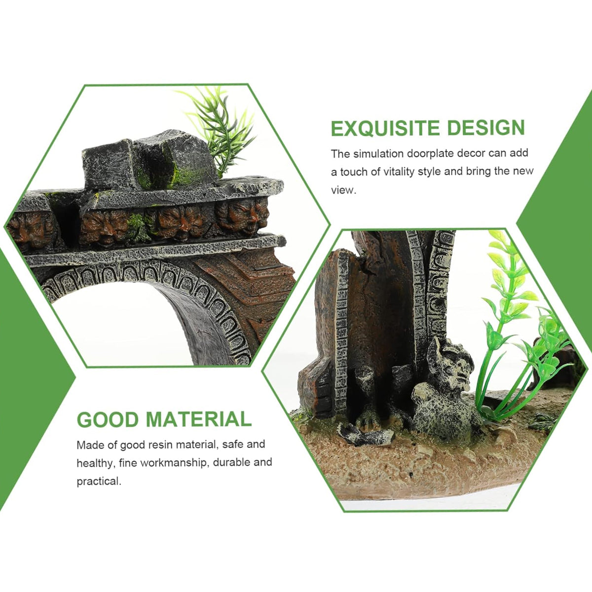 Aquarium Castle Archway Decoration Resin Fish Tank Ornament