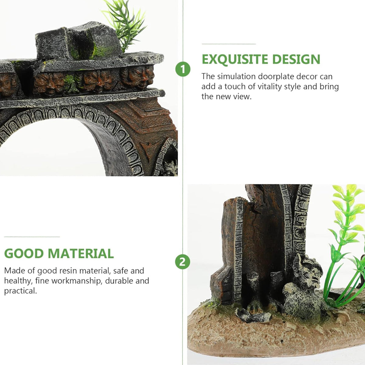 Aquarium Castle Archway Decoration Resin Fish Tank Ornament