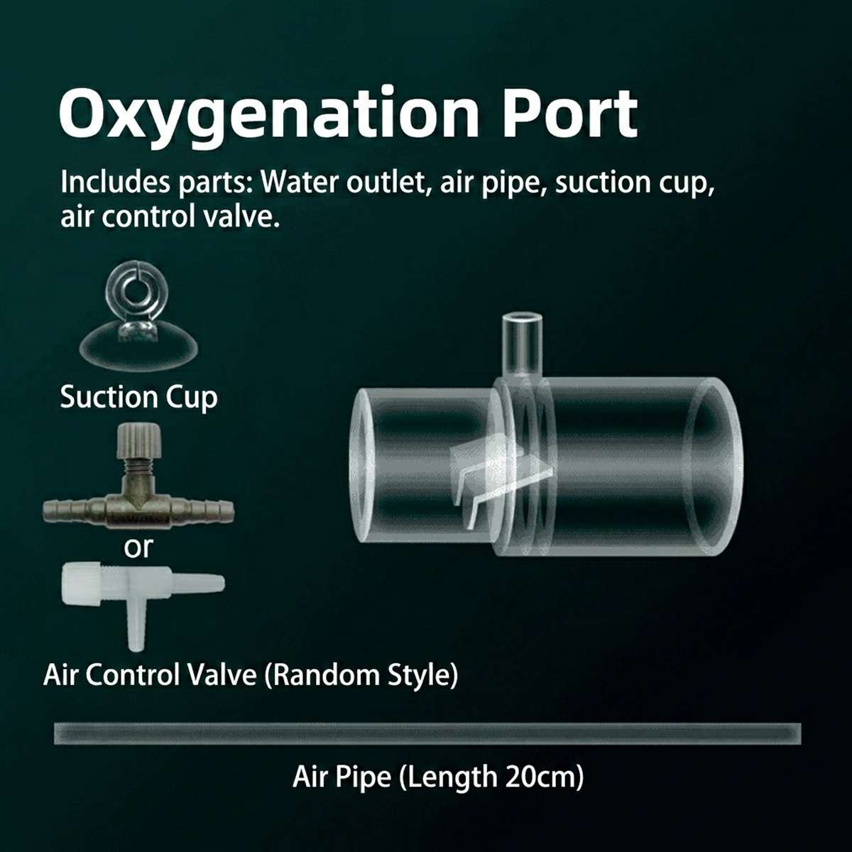 Duckbill aquarium filter outlet with 16mm, 20mm and 25mm options – product view 13