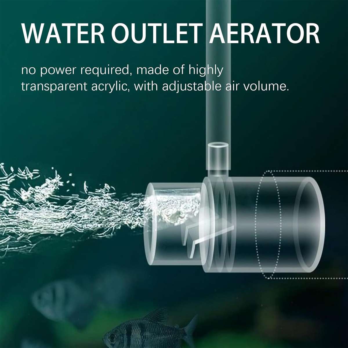 Duckbill aquarium filter outlet with 16mm, 20mm and 25mm options – product view 5