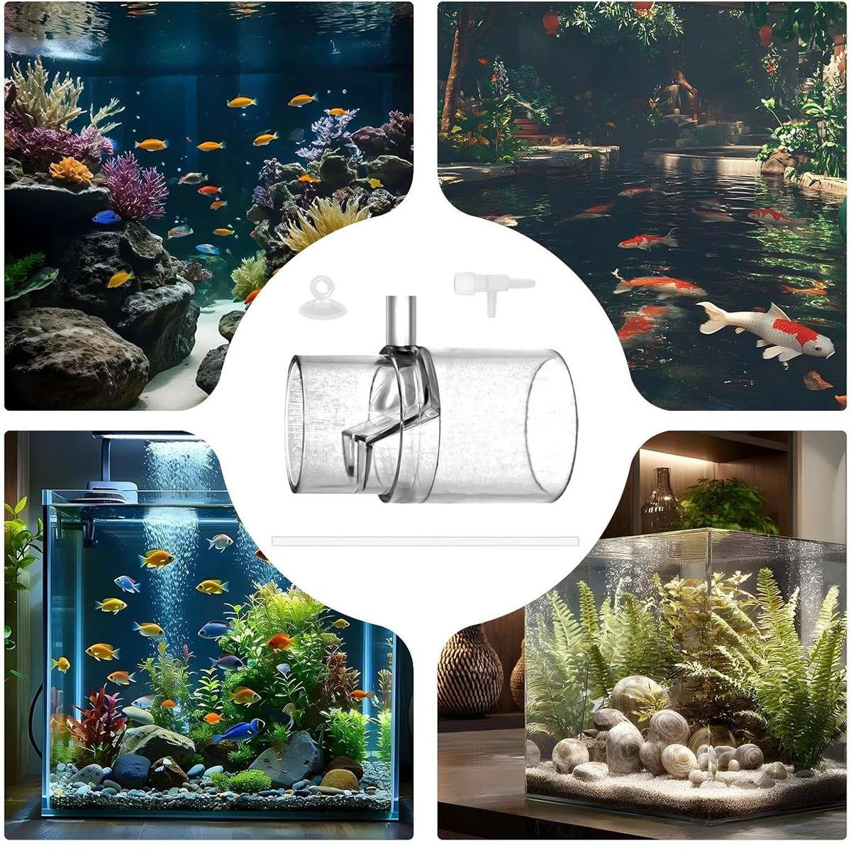 Duckbill aquarium filter outlet with 16mm, 20mm and 25mm options – product view 8