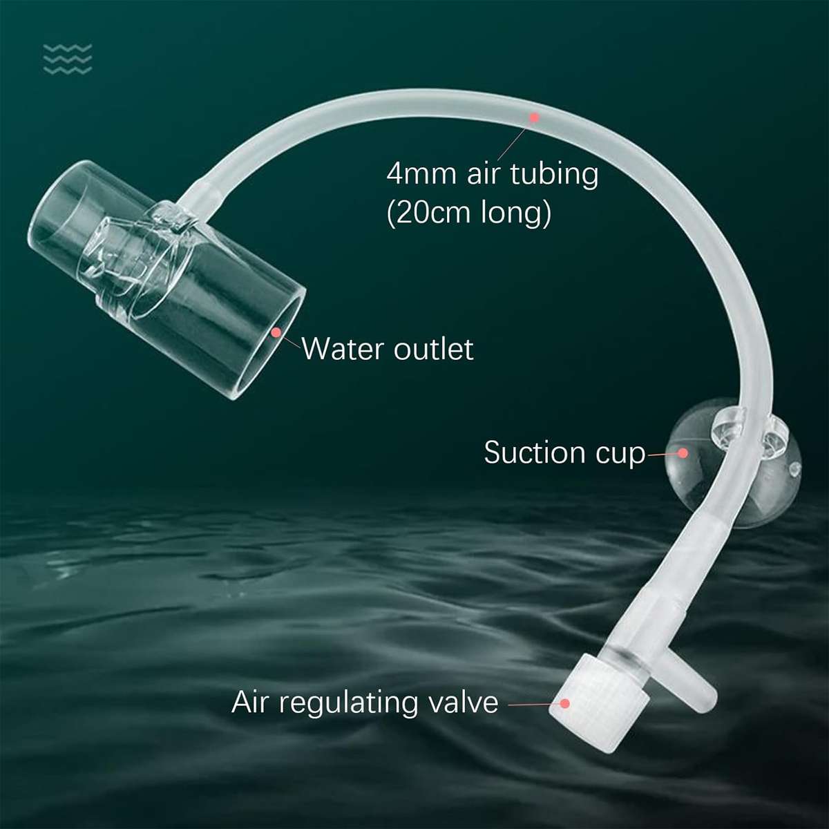 Duckbill aquarium filter outlet with 16mm, 20mm and 25mm options – product view 10