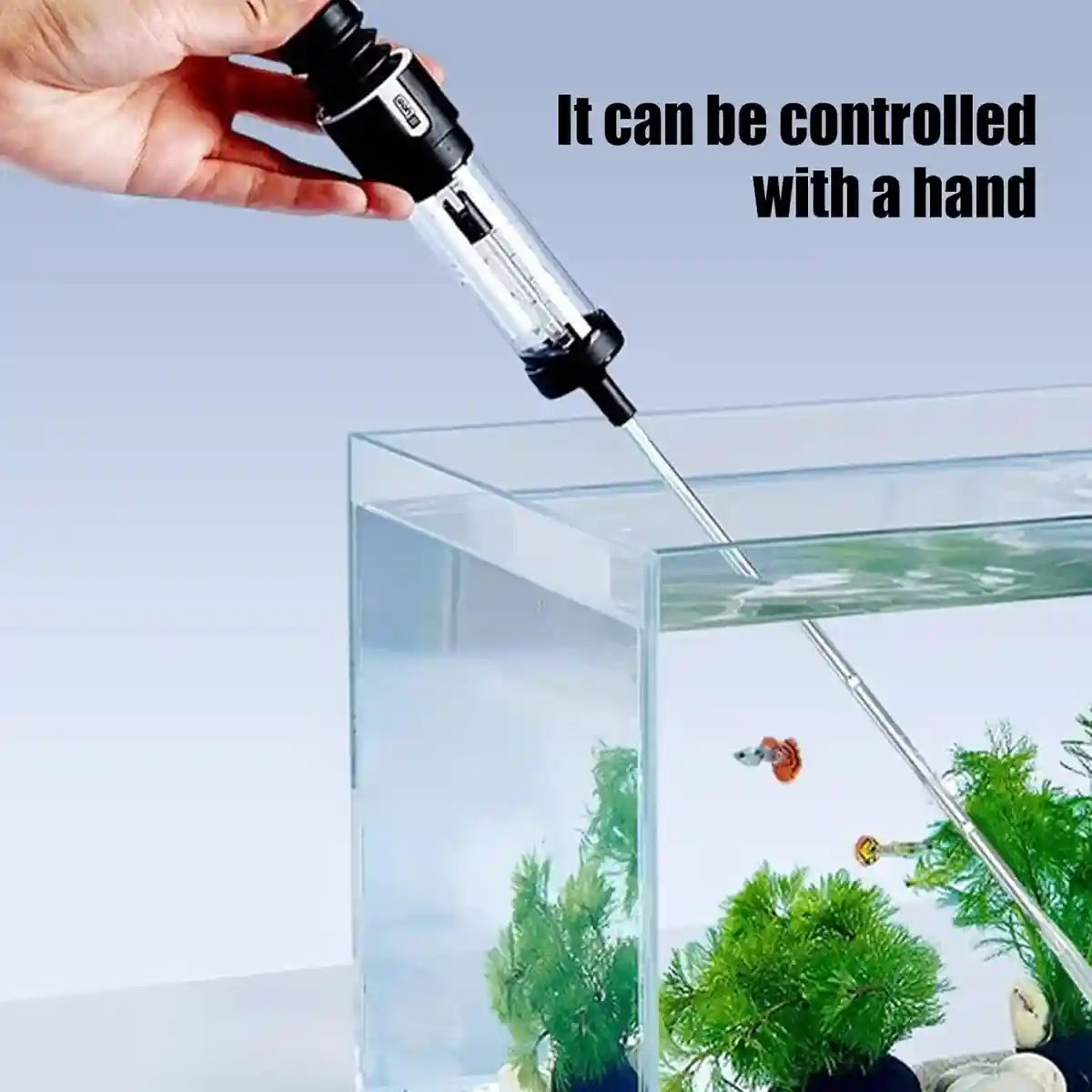 Fish Tank Water Changer Handheld Aquarium Cleaner with Strong Suction