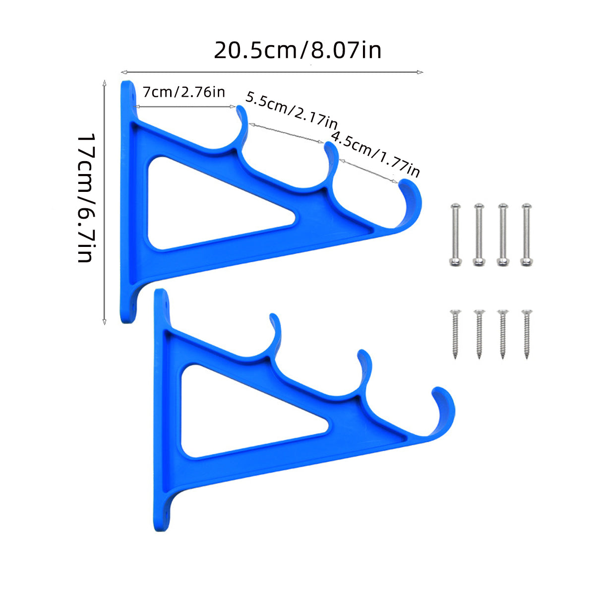 Fishing Rod Holder Wall Mount 3-Position Rod Rack