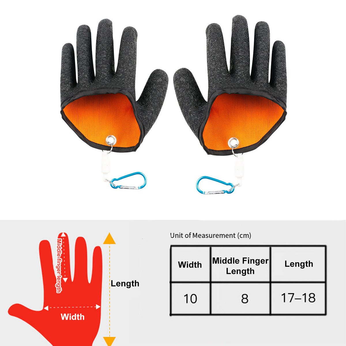 Magnetic Fishing Glove Full Finger Protective Glove for Men and Women