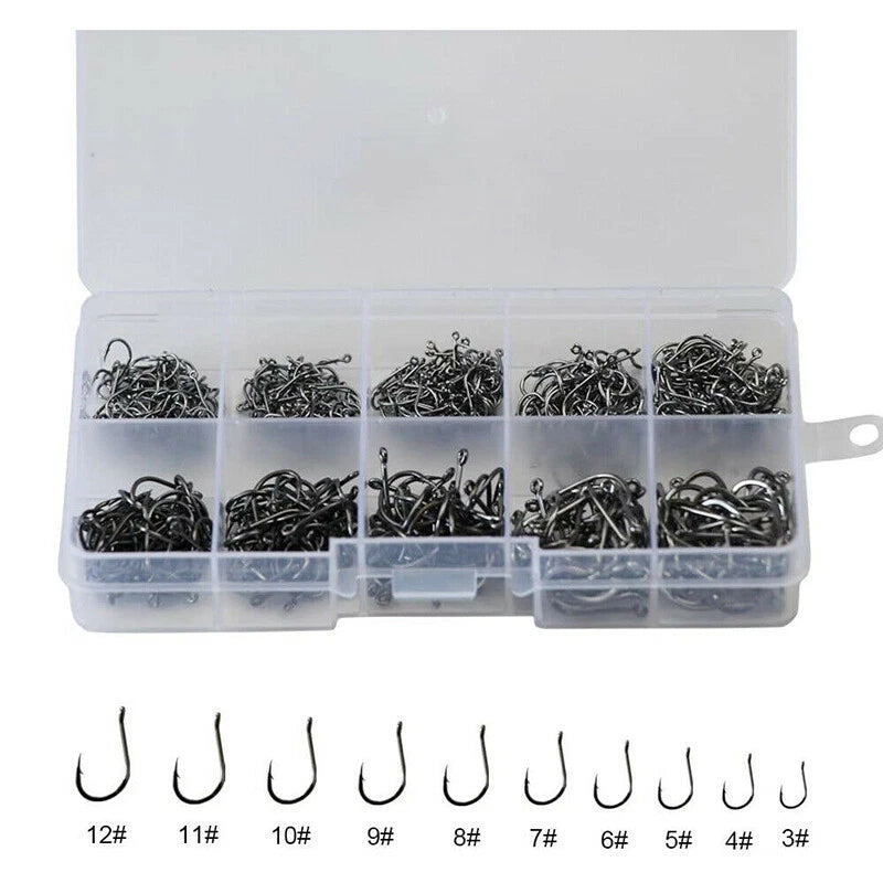 100pcs Octopus Fishing Hooks Chemically Sharpened