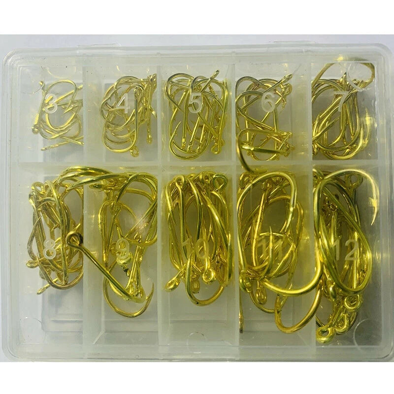 100pcs Octopus Fishing Hooks Chemically Sharpened