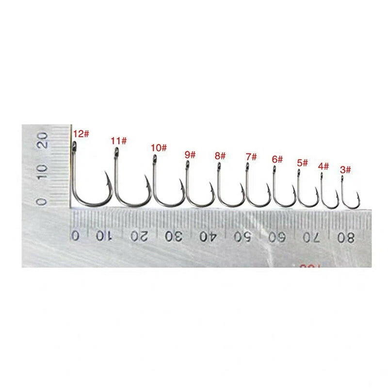 100pcs Octopus Fishing Hooks Chemically Sharpened