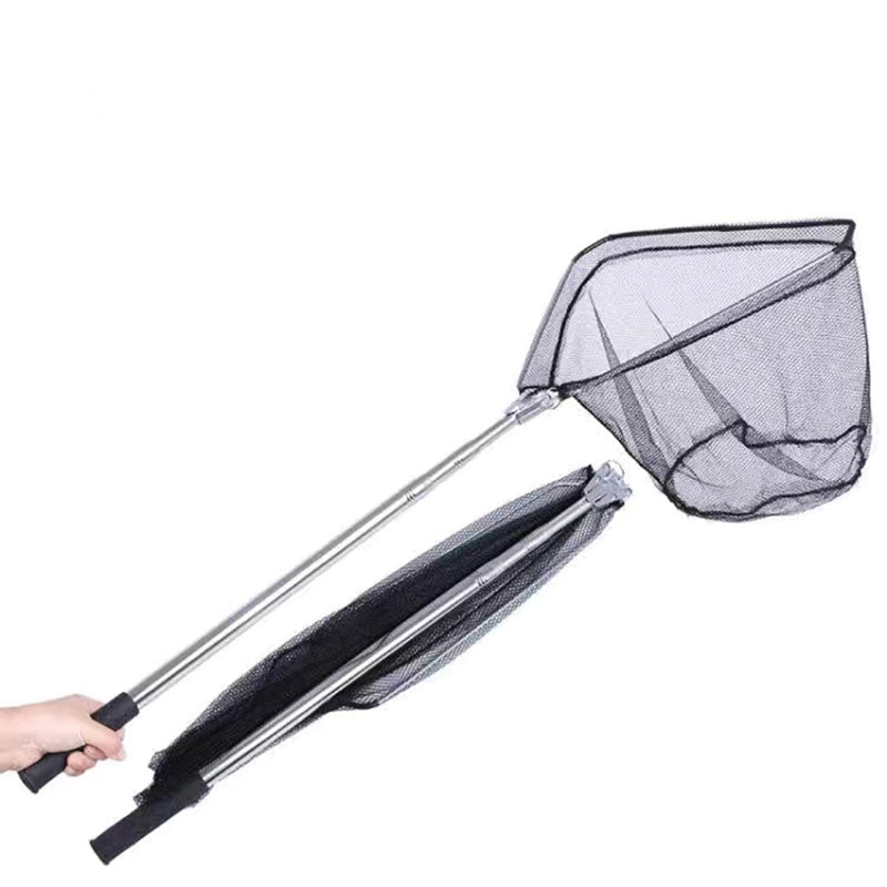 1.8M Telescopic Fishing Landing Net Foldable Handle with Micromesh