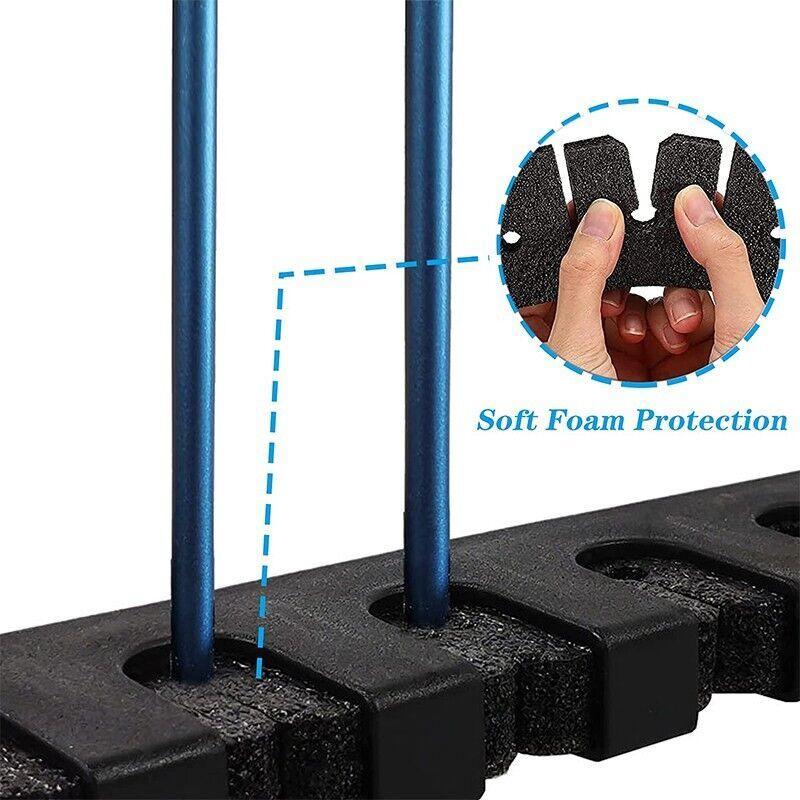 Fishing Rod Storage Rack Wall Mount Rod Holder with 6 Slots