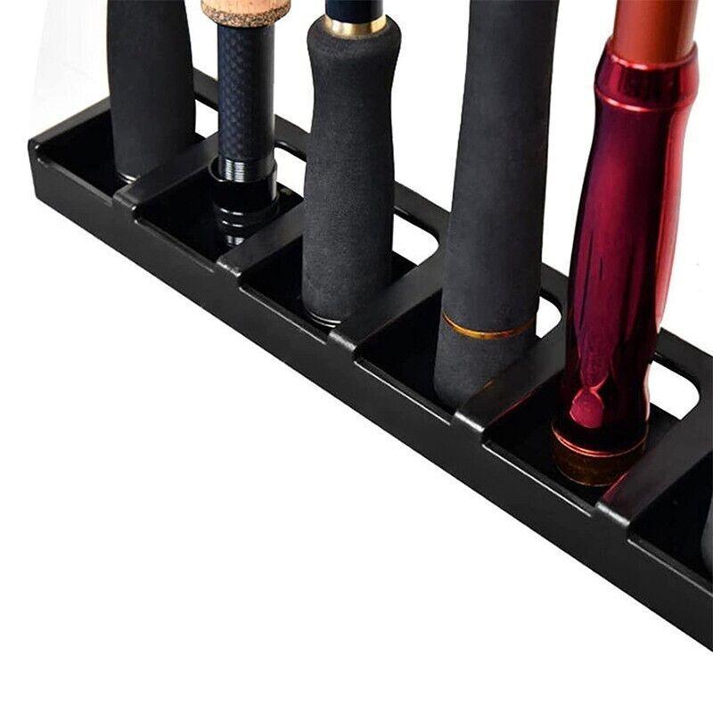 Fishing Rod Storage Rack Wall Mount Rod Holder with 6 Slots