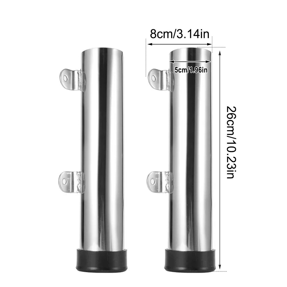 316 Stainless Steel Fishing Rod Holders With 30° Mounting Base