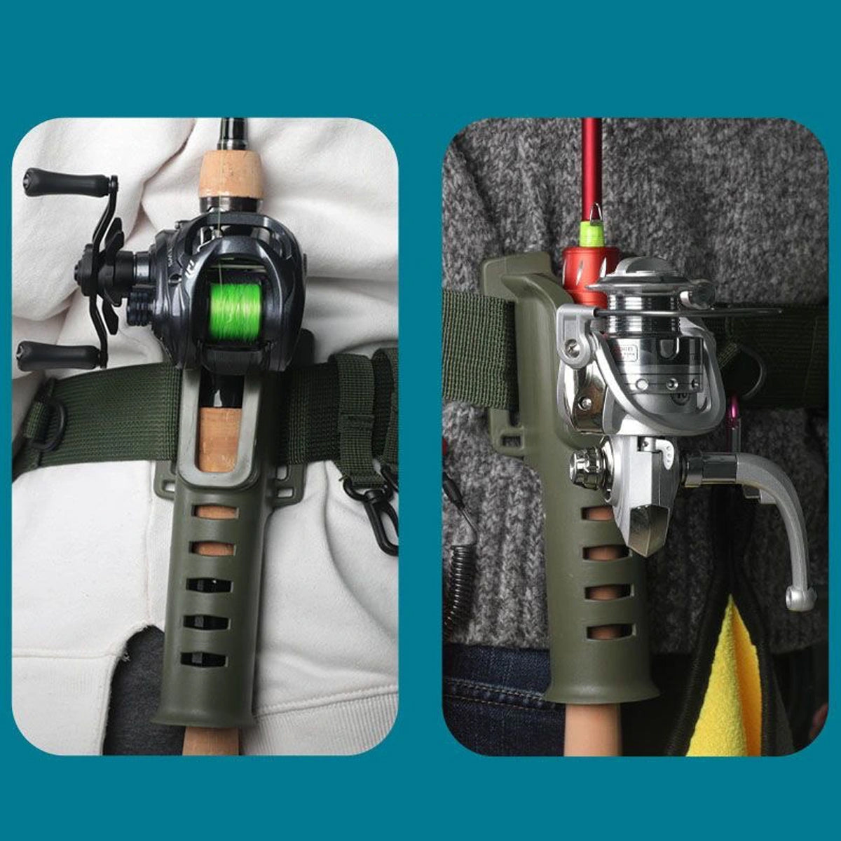 Portable Fishing Rod Holder Waist Belt